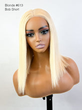 Brooklyn Hair Small Knots 5x5 HD Pre Cut Lace Glueless Wig Platinum Blonde Straight Bob 12" Bob Style 12" / Platinum Blonde / Swiss HD Lace